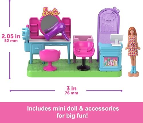 Mini Barbie Land Spielset Puppe 14x15cm sortiert im Display (6)