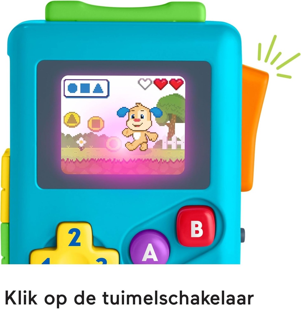 Fisher-Price Spielekonsole mit Licht + Sound 16,5x20cm (Sprache: Griechisch)