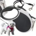 LEASH 19468_CZ  Automatische Leine 5m stark für Hunde bis zu 15kg, stark und lang mit Schloss