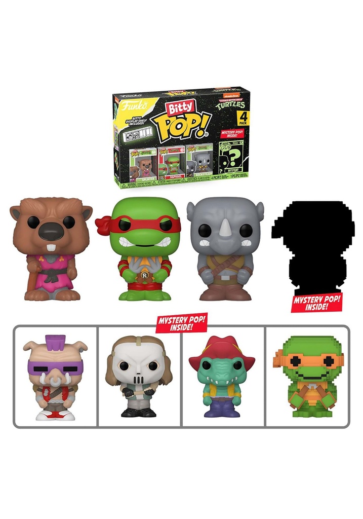 Bitty POP! Teenage Mutant Ninja Turtles Splinter 4-Pack 9,5x14cm 
