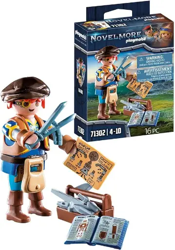 PLAYMOBIL Novelmore Dario mit  Werkzeug 9x12cm